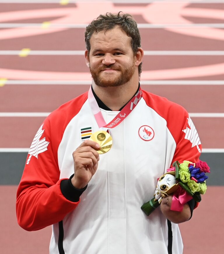 Greg Stewart with Gold Medal